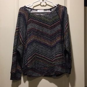 John Paul Richard womens Petites pullover knit sweater top long sleeves size PL